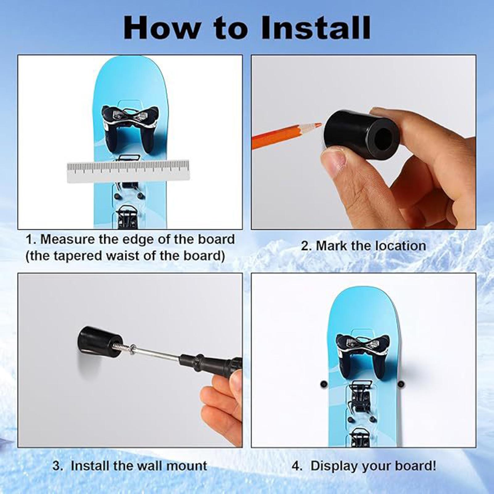 Ski Wall Mount Vertical Snowbo - Sports Equipment Shop 评论和价格