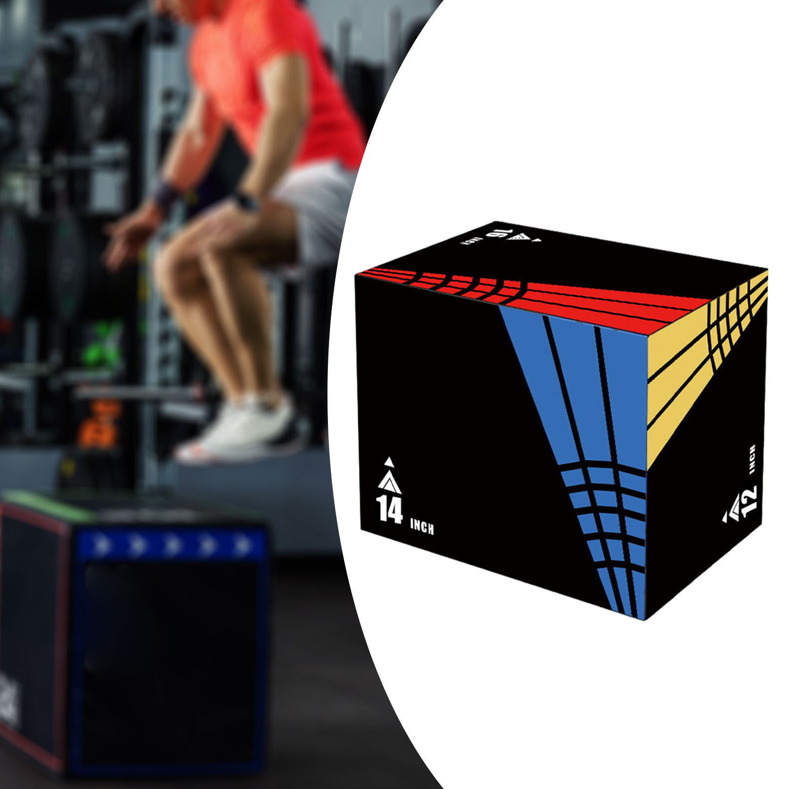 3-in-1Jump Box Plyometric Box  - Sports Equipment Meaning 评论和价格