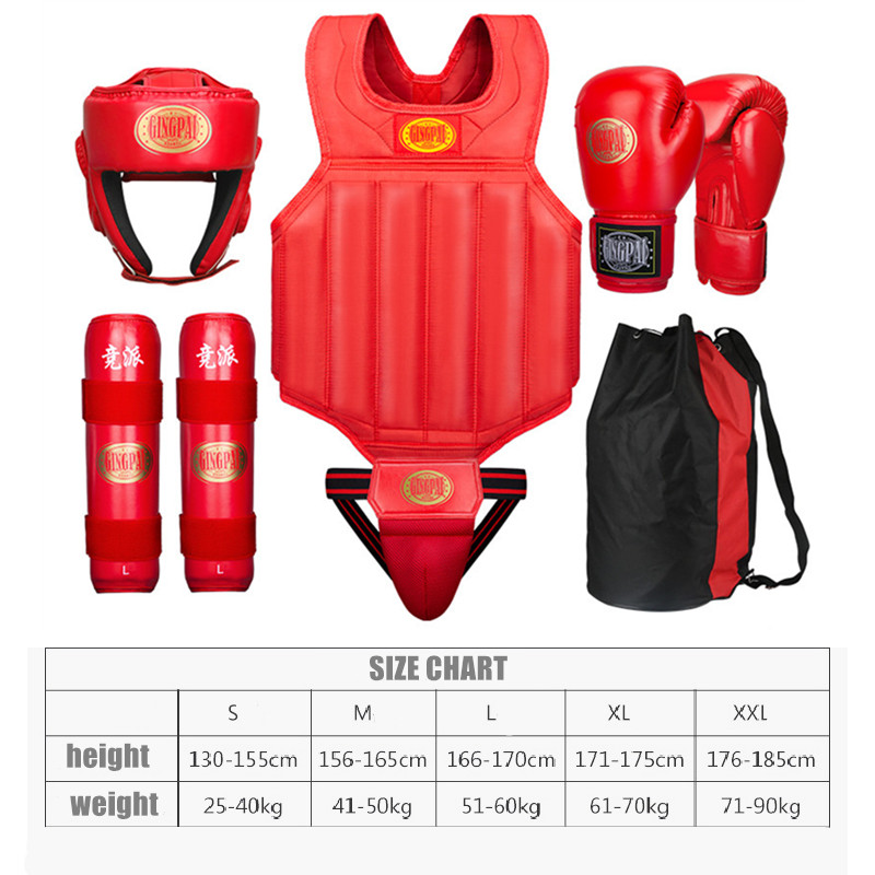 Gingpai 6 Pieces Set Martial A - Boxing Glove Set 评论和价格
