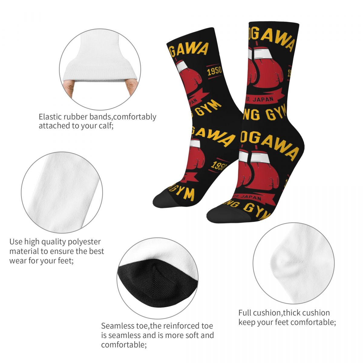 New Male Men Socks Casual Haji - Boxing Glove Set 评论和价格