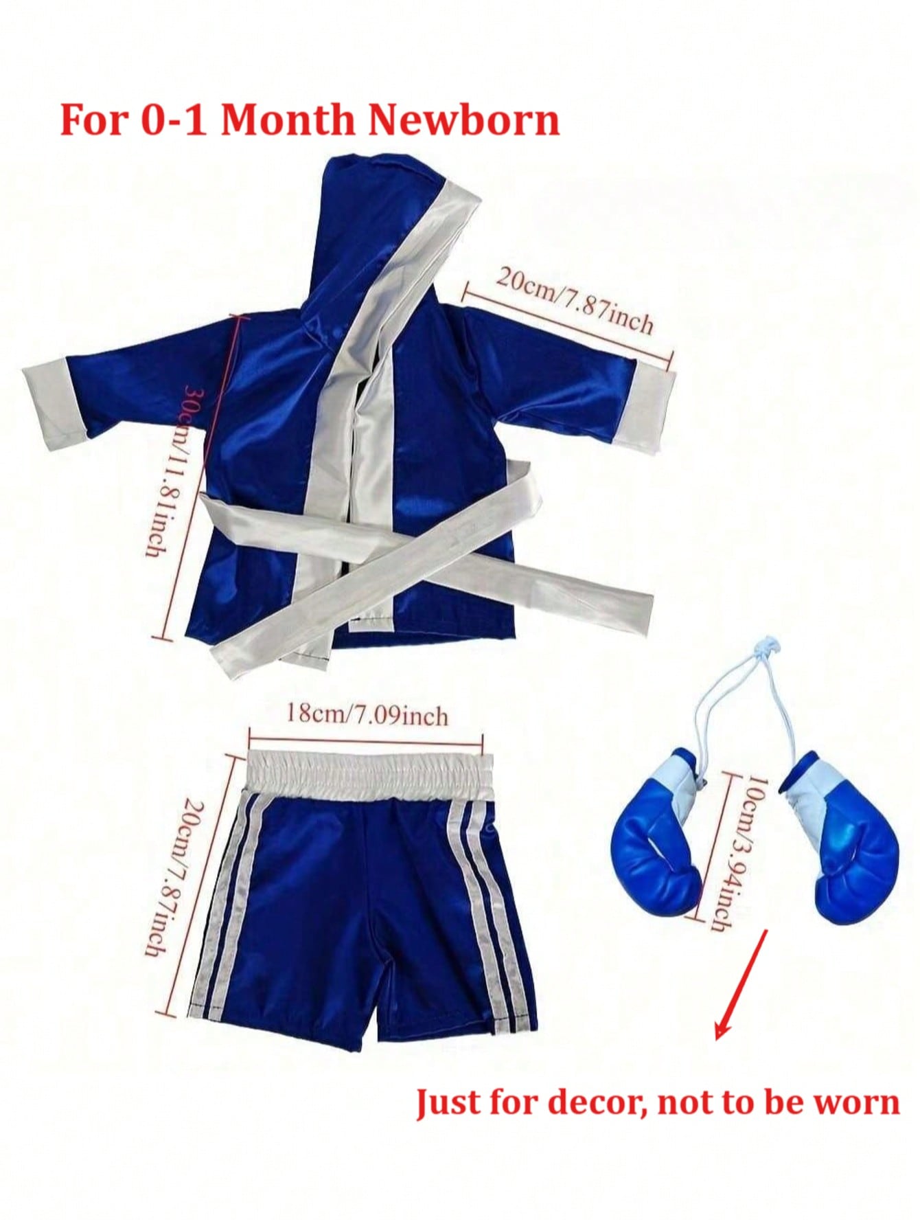 Newborn Photography Props Baby - Boxing Glove Set 评论和价格