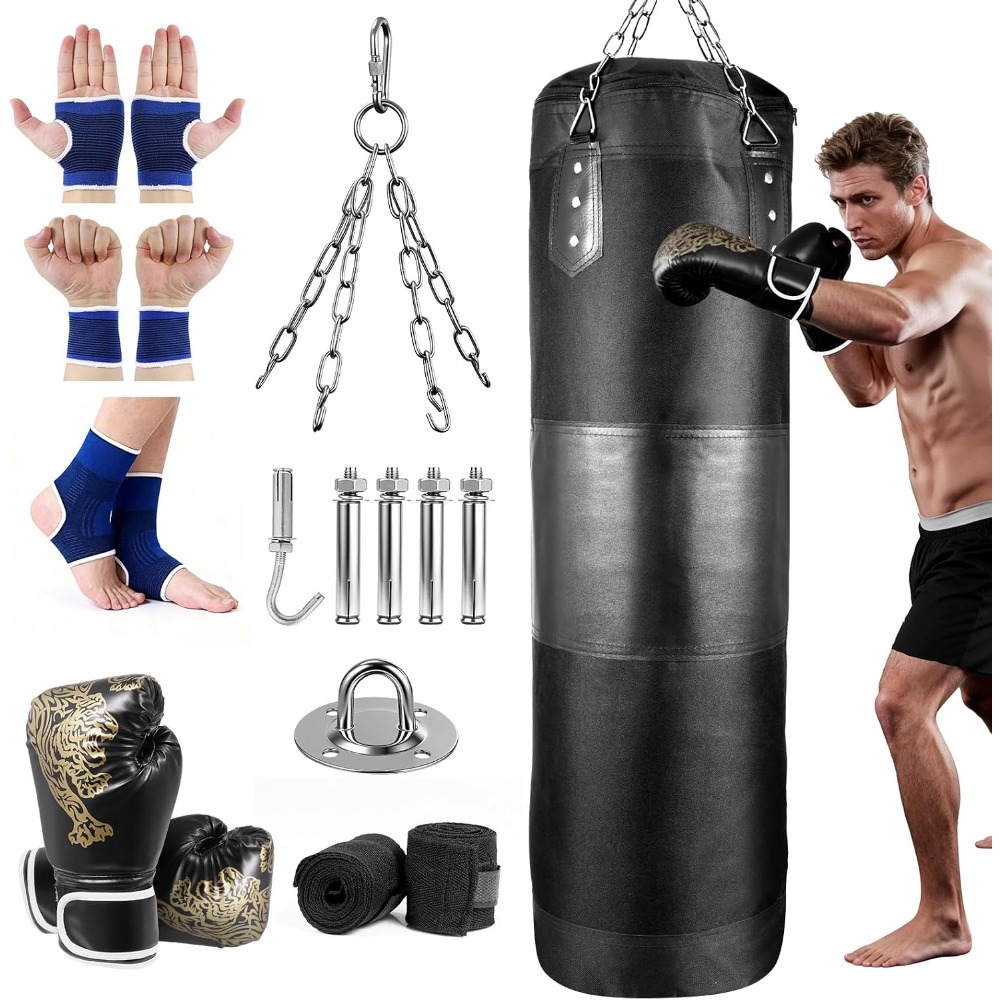 Punching Bag for Adults Leathe - Boxing Glove Set 评论和价格