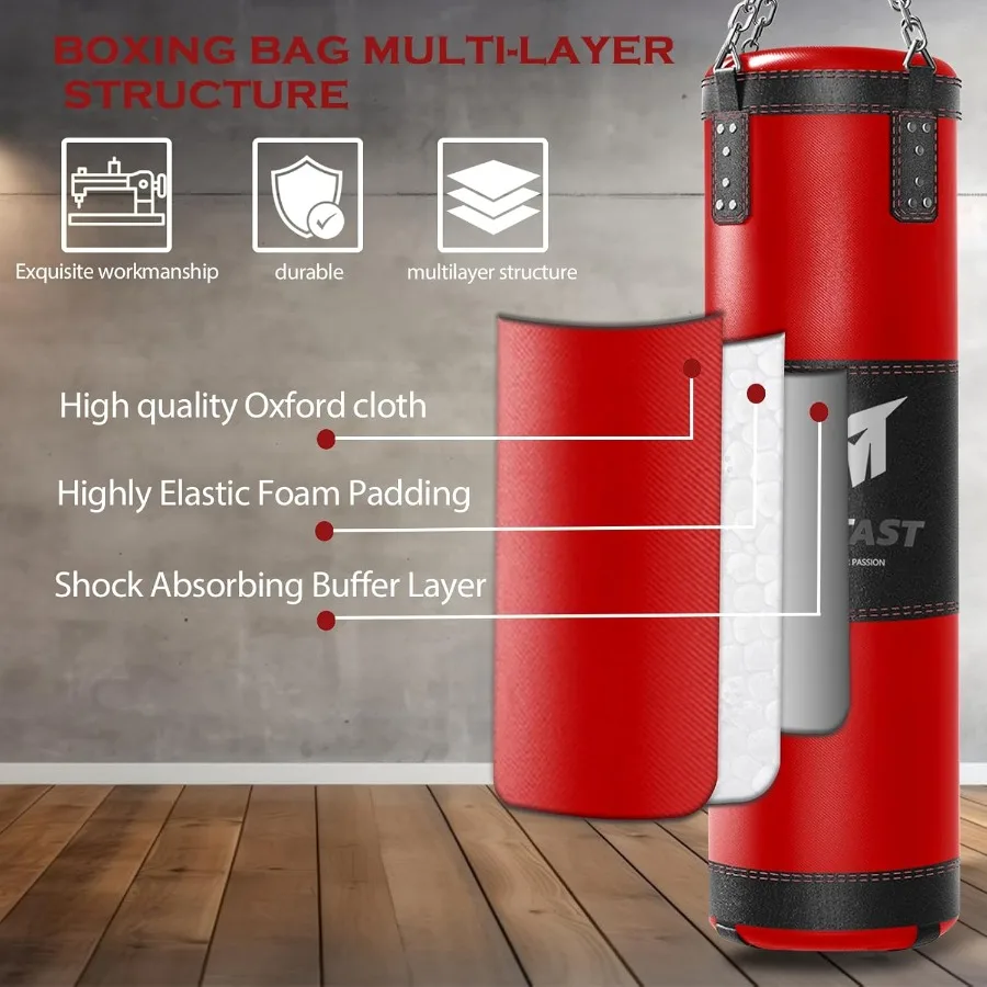 4ft Heavy Punching Bag Set for - Boxing Glove Set 评论和价格