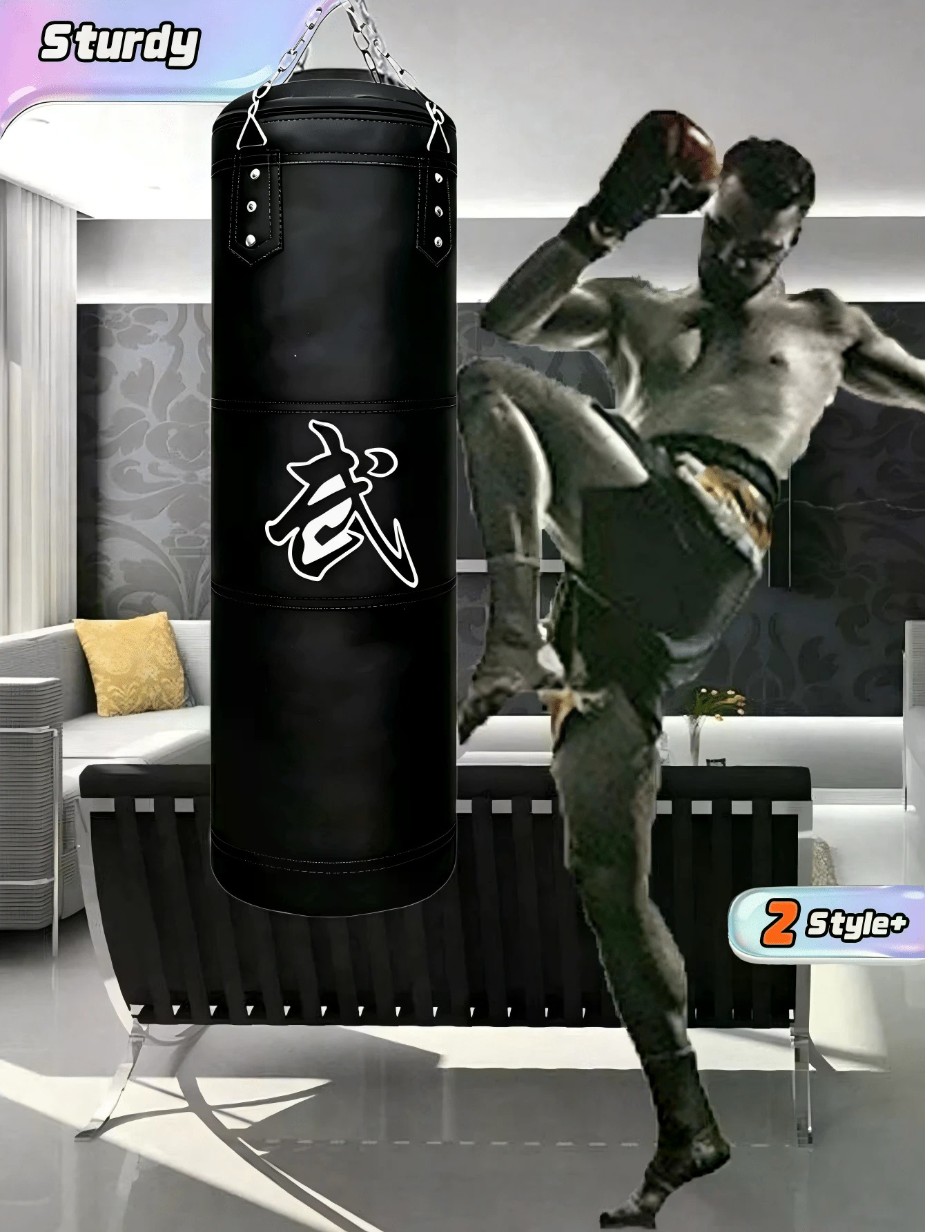 A Set of Hanging Boxing Bags f - Boxing Glove Set 评论和价格